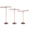 1 Set Shelf Display Rack Stand Holder Earrings Ear Stud Metal Organizer Storage Vintage Exquisite
