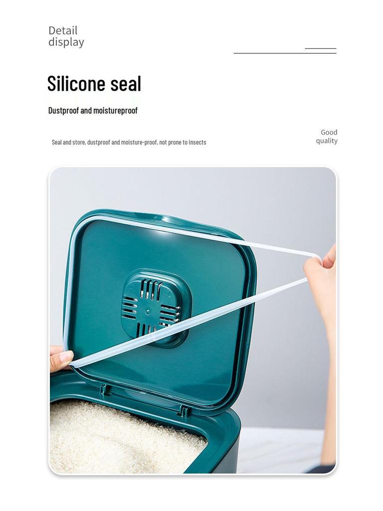 Japanese-Style Insect & Moisture-Proof 20 Jin Rice Storage Box