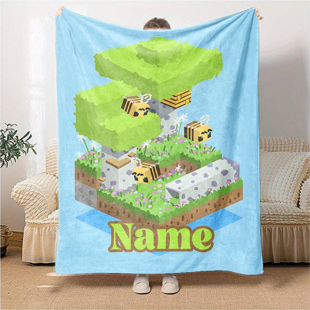 Custom Name Adventure Colty Clam Blanket for Couch & Bed, Plush Cozy Fuzzy Blanket Super Soft & Warm Blankets for Fall and Winter. 0908199