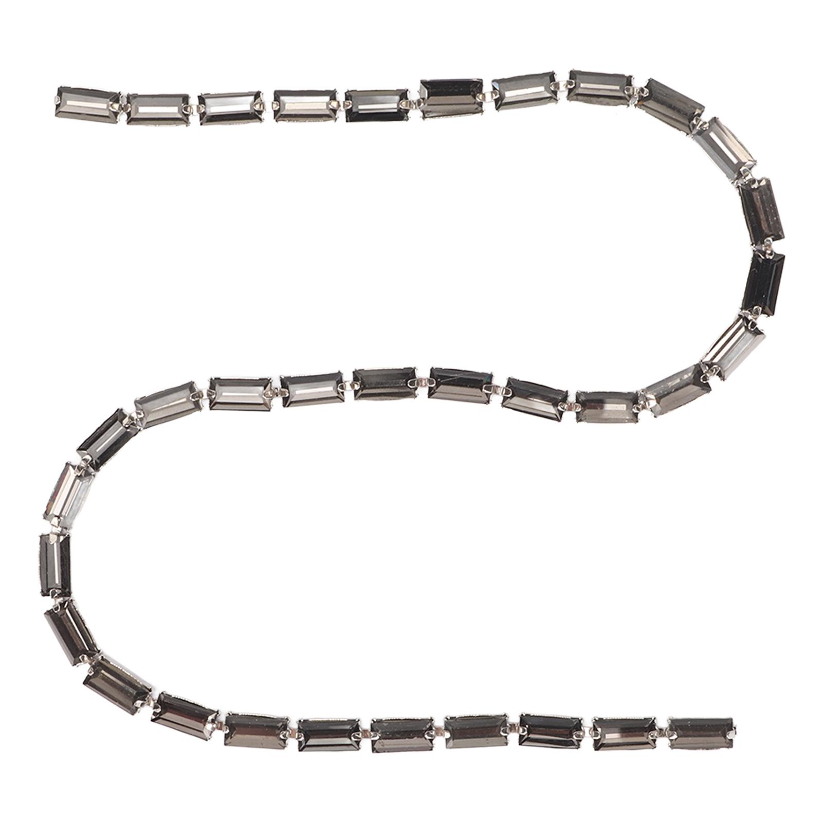 

Цепочка со стразами длиной 9,8 фута, безопасная, сверкающая, элегантная, простая в использовании, многоцелевая полоса со стразами для