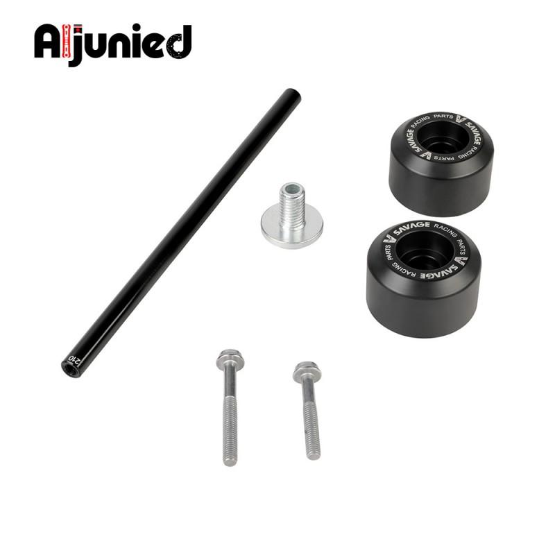 Front Axle Guard Protector BMW CE 04 C400X C400GT Motorcycle Crash Bar Skid Pad Stainless Steel Aluminum POM