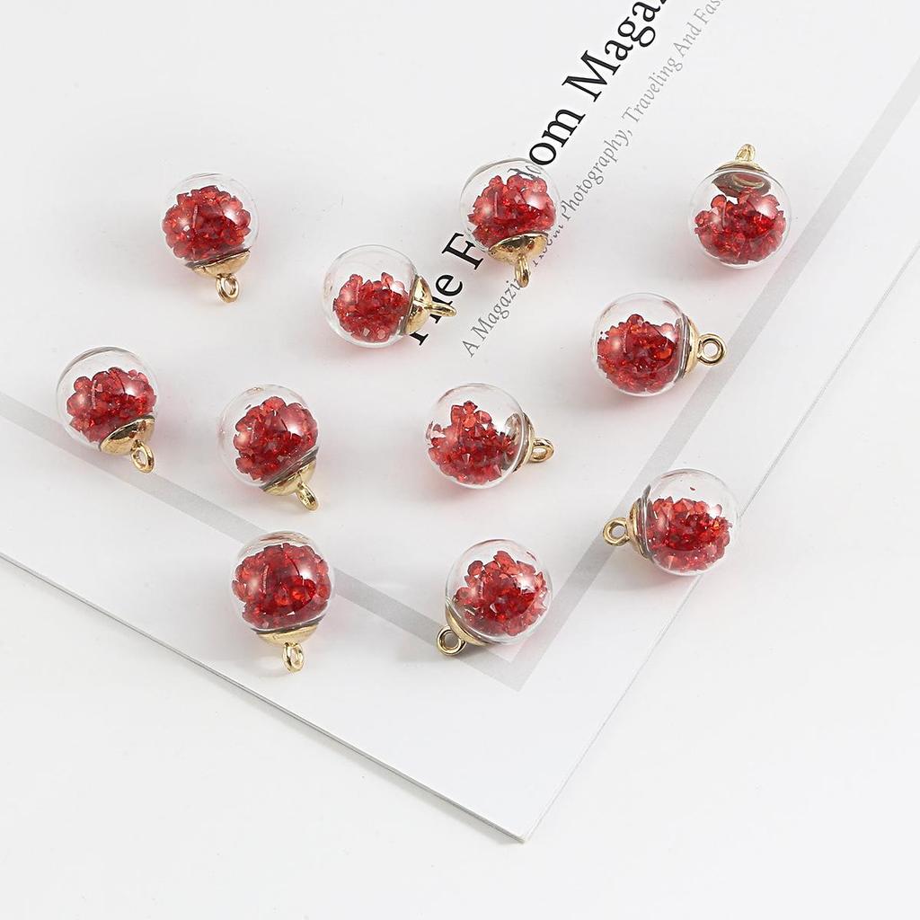 15mm Colorful Transparent Star Sequin Glass Beads for Handmade DIY Pendant