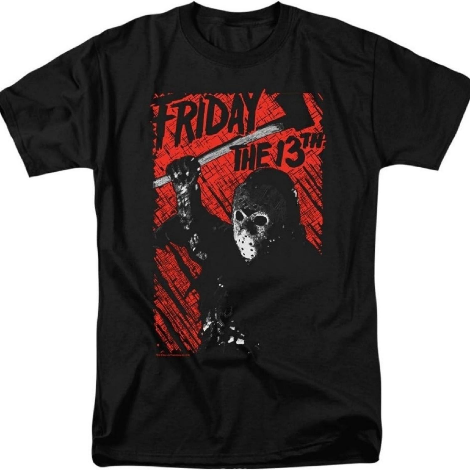 

Popfunk Friday The 13th Movie Jason Lives T-Shirt & Stickers, Black XXXXXL чорний