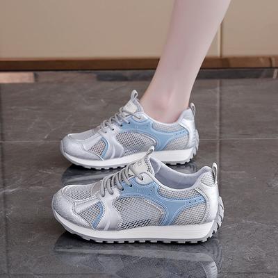 Fashion New Breathable Women Mesh Sneakers Lace Up Fashion Flat Shoes Tenis De Mujer Women's Casual Shoes Tenis Feminino Schuhen Damen