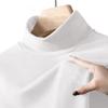 Men’s Double-Sided Fleece Long-Sleeve T-Shirt with Half-High Collar - Thickened Base Layer for Autumn/Winter