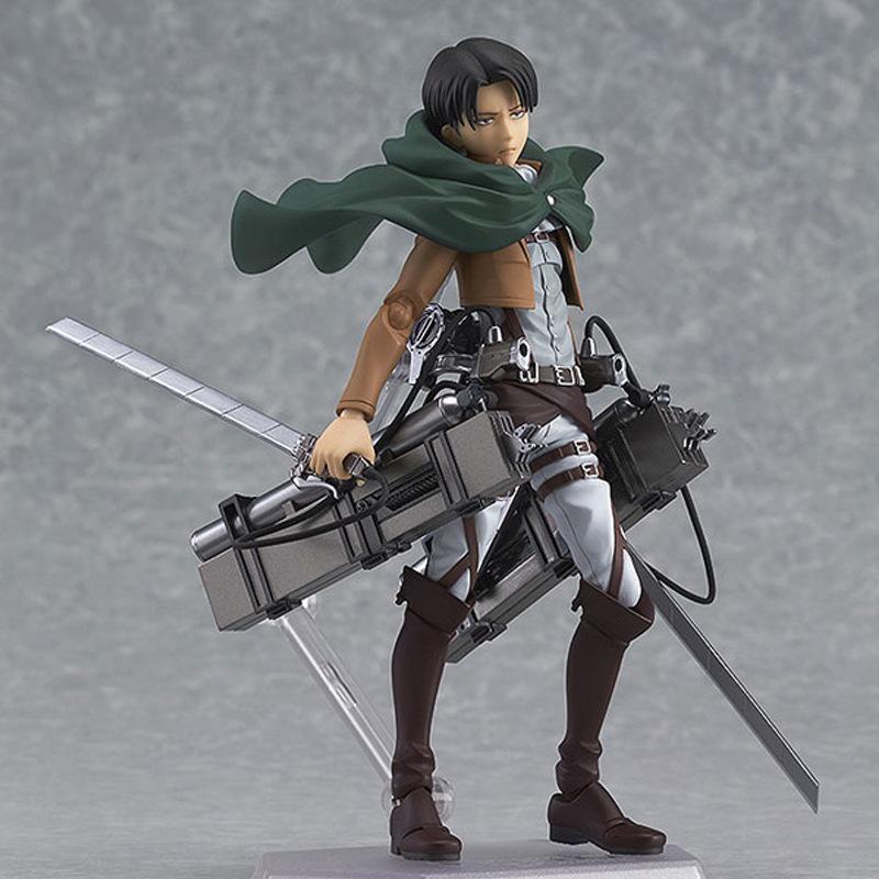 Anime Figure Attack On Titan Eren Jaeger Standing Holding Sword Detachable Model Toy Pvc Collection Desktop Ornaments