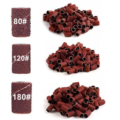 80 #120 #180 # máquina de uñas brocas 100 bandas de lijado para decoración de uñas barniz de Gel UV removedor de esmalte acrílico herramienta de accesorios para uñas