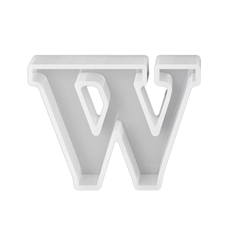 Silicone Pendant Mold Clay Molds Letter Shaped Silicone Keychain Moulds Pendant Accessories Gift for Hand Making Lover