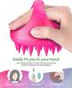 MOBDESK Hair Scalp Manual Massager Shampoo Brush with Soft Silicone Bristles for Anti Dandruff Care - Eco-friendly Silicon Bristles, Scrubber, Ex