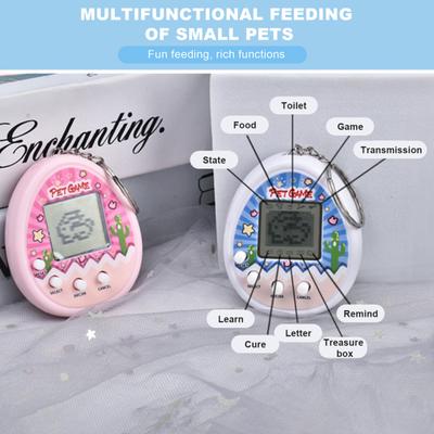 Electronic Pet Keychain Toy Mini Digital Pet Machine Key Ring Holder