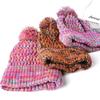 Single Layer Knit Pom Pom Beanies Colorful Winter Skull Cap Knitted Beanie Hat  Winter Season