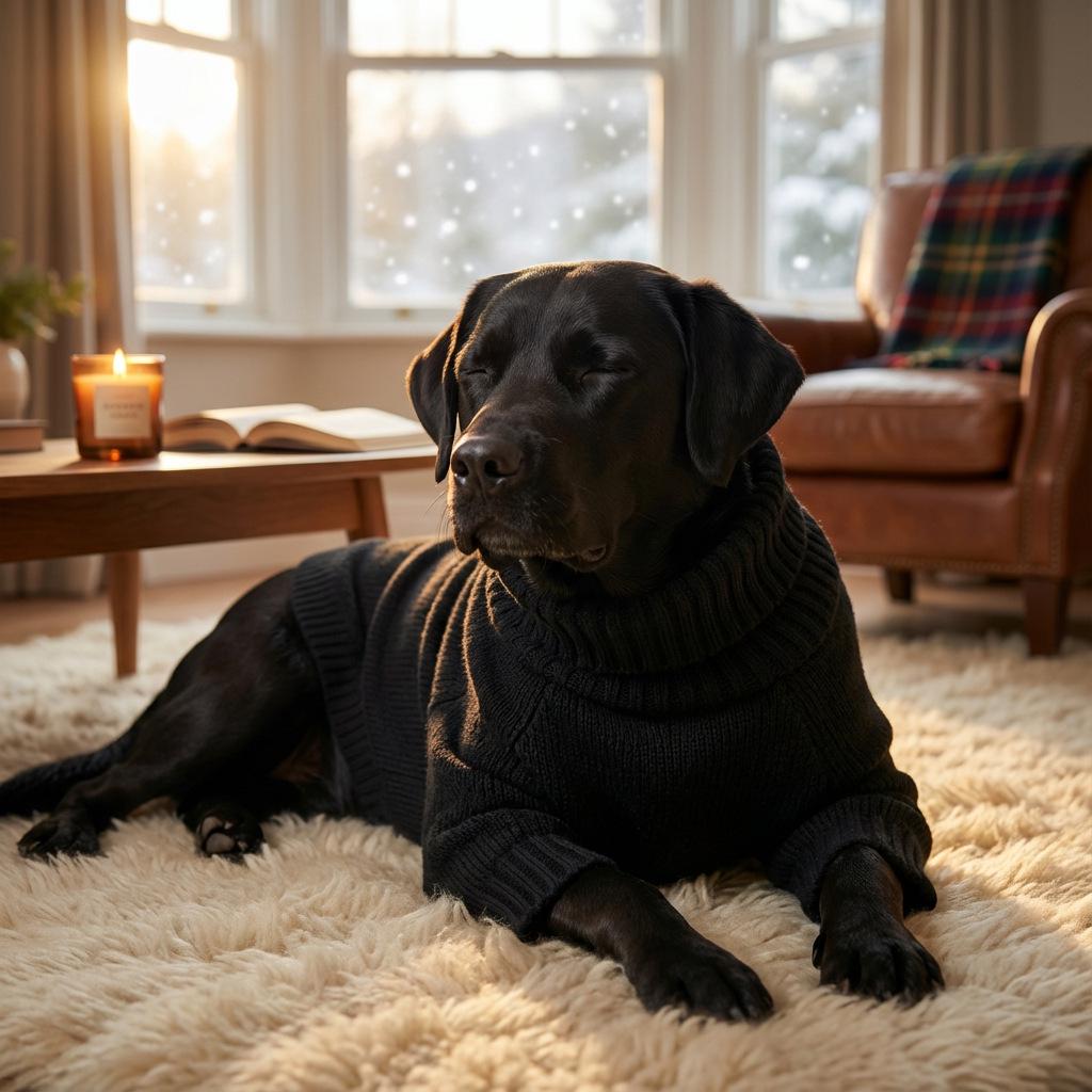 Extra Large High Neck Knitted Dog Sweater with Legs for Autumn/Winter (4XL-5XL)
