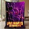 Five Nights At Freddy’s Cozy Flannel Blanket, Comfortable Warm Throw Blanket for Bedroom Sofa Home Use