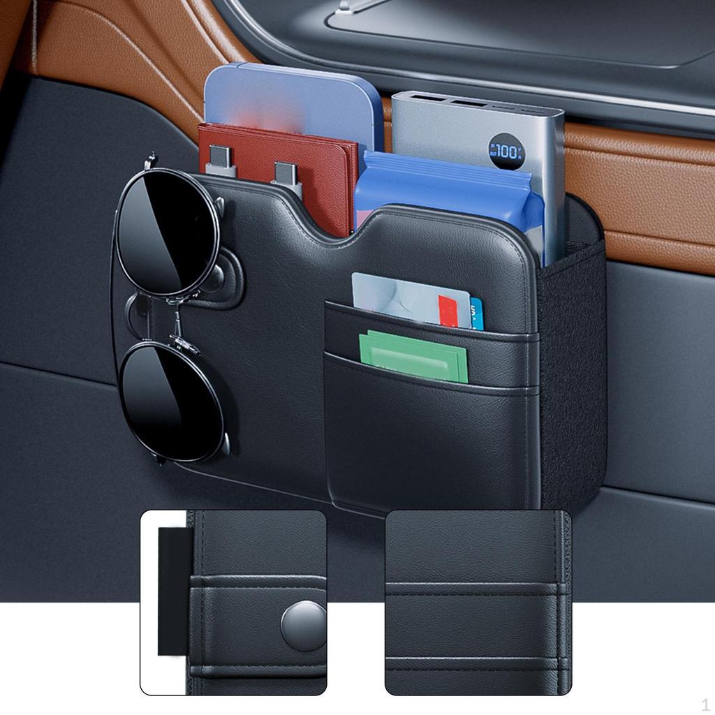 Car Storage Box Trash Can Interior Accessory Easily Install Universal Convenient Pocket
