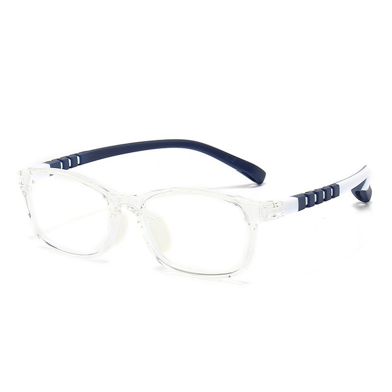 Childrens Silicone Glasses Frame With Blue Light Blocking For Elliptical Face Shape