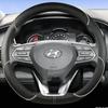 Skórzana Pokrowiec na Kierownicę Samochodową dla Hyundai I30 Tucson Ioniq N Grand I10 Elantra I30n I20 Ix35 Palisade Ix20 Kona Santa fe
