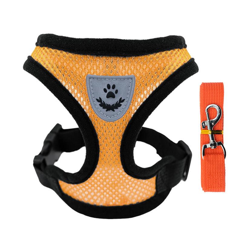 Pet Cat & Dog Walking Harness Set – Adjustable Leash & Collar for Outdoor Use, with Explosion-Proof Features and Comfortable Fit for Dogs and Cats.