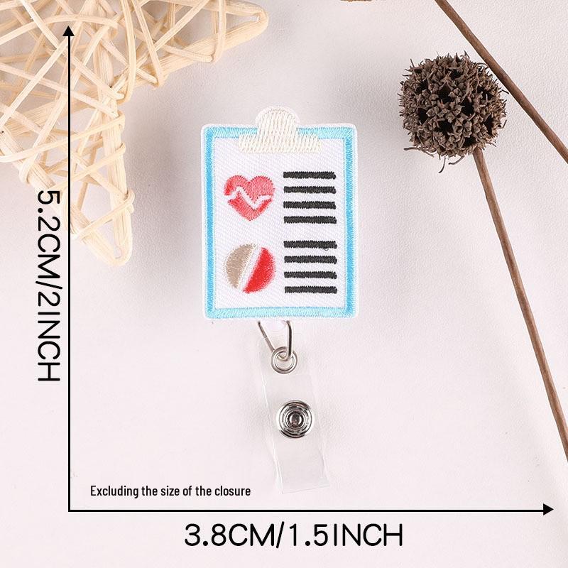 Embroidered ID Badge & Clothing Patch - Easy Pull Buckle for Doctors & Nurses