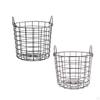 Iron Storage Basket 8.27inch X 7.87inch Laundry Hamper Container Multifunctional Bins