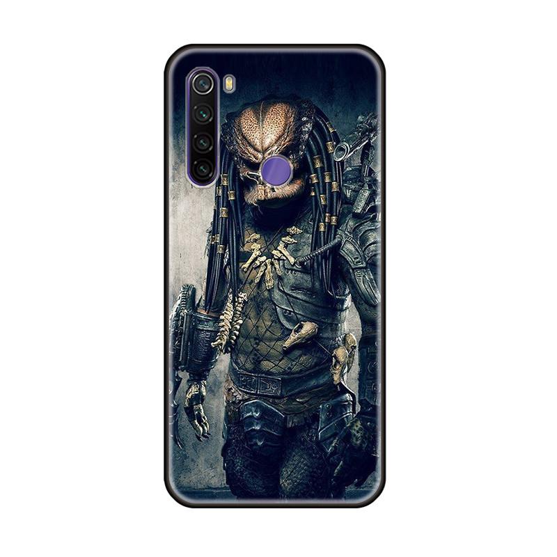 Back Shell Depredador Alien Phone Cases Cover For Xiaomi Redmi Note 6 7 8 9S 9Promax 6A 7A 8A 9A Pro 8T Soft Black TPU