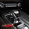Real Carbon Fiber Car Knob Protector Auto Shift Gear Cover Trim For Kia Stinger 2018  2019 2020 2026 2026