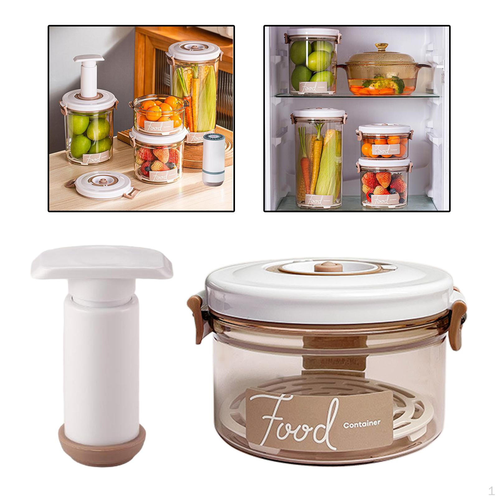 

Вакуумный контейнер для хранения продуктов питания, портативная кладовая для приготовления еды 0.63L