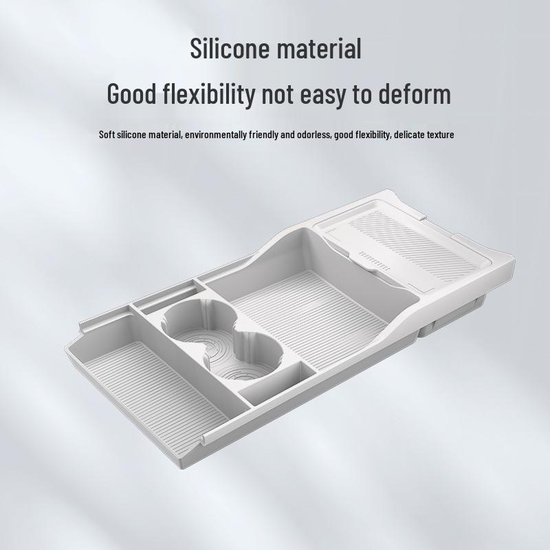 Kompatibel mit Silikon-Aufbewahrungsbox/Organizer/Brillenetui unter Formula Leopard Titanium 7 (Modell 25) Mittelkonsole.