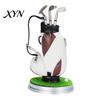 Desktop Pen Holder Men Golf Set, Mini Bag Desk Organizer with 3 Practical Office Supplies Club Pens, Novelty Decor for Men, Business Gift Set