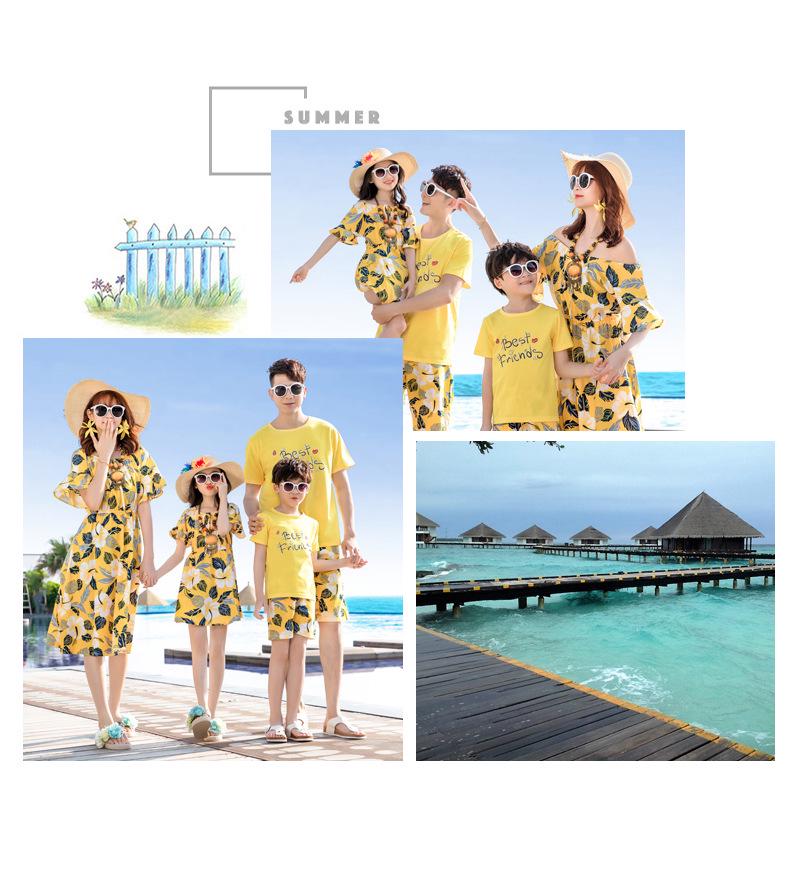 Costumi da Bagno Estivi 2023 per Famiglie: Abiti coordinati per Mamma, Figlio e Figlia - Perfetti per una Vacanza al Mare a Sanya