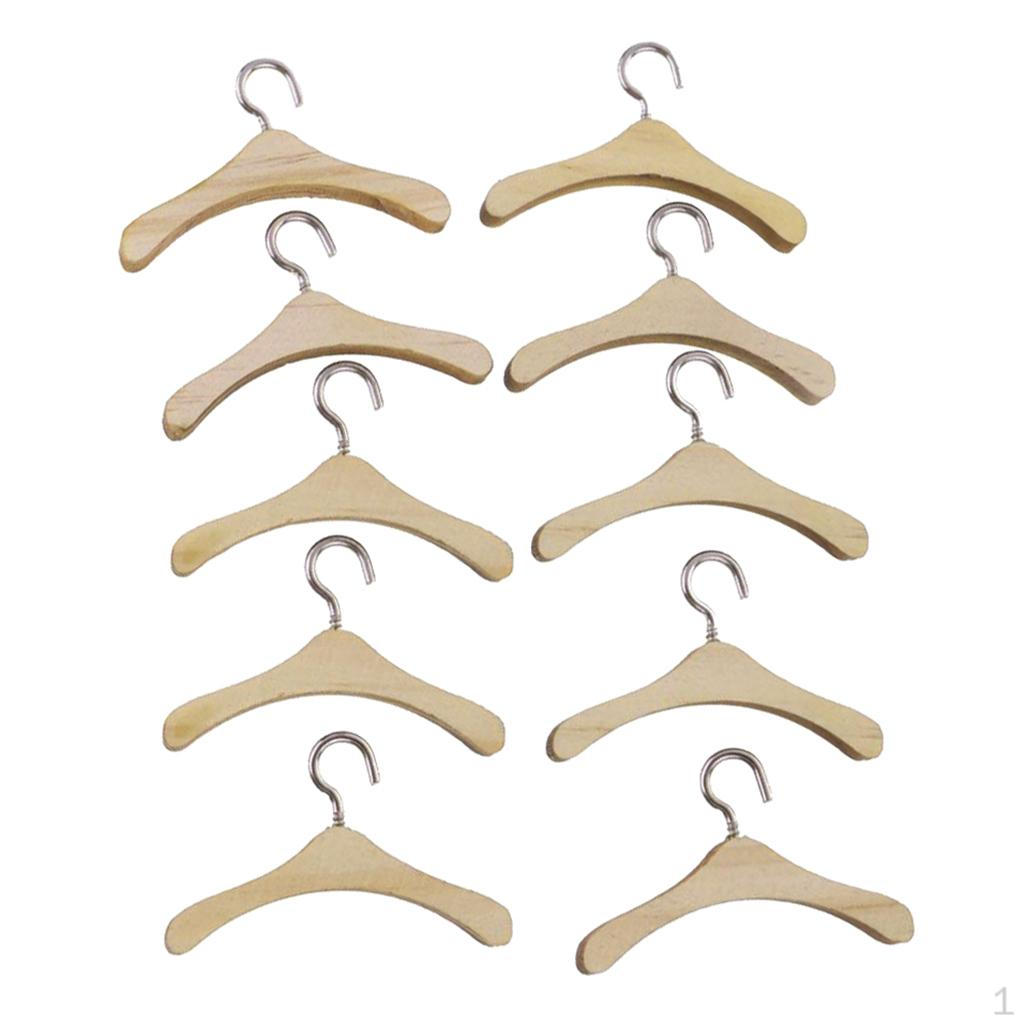 

10 Pack Doll Hangers Accessories for BJD Dolls 7.5cm
