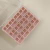 Compartment 36 Grids Nail Art Storage Box Transparent Jewelry Storage Box  for Nail Accessories