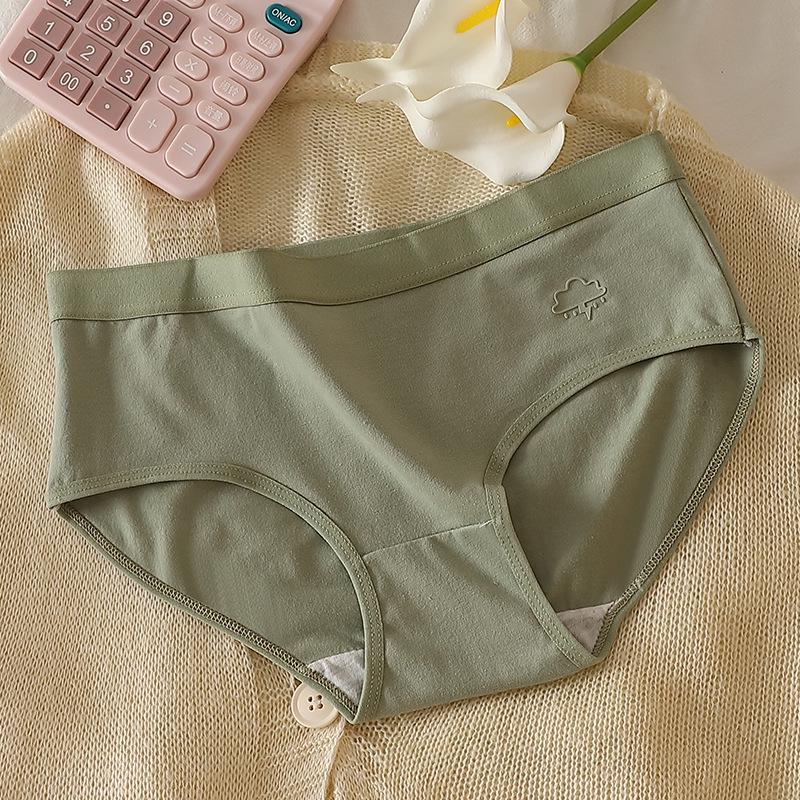 

Women s Mid-Waist Cotton Underwear - Breathable & Comfortable, All-Cotton Gusset, Suitable for Young Girls & Students. M (35-45 kg)