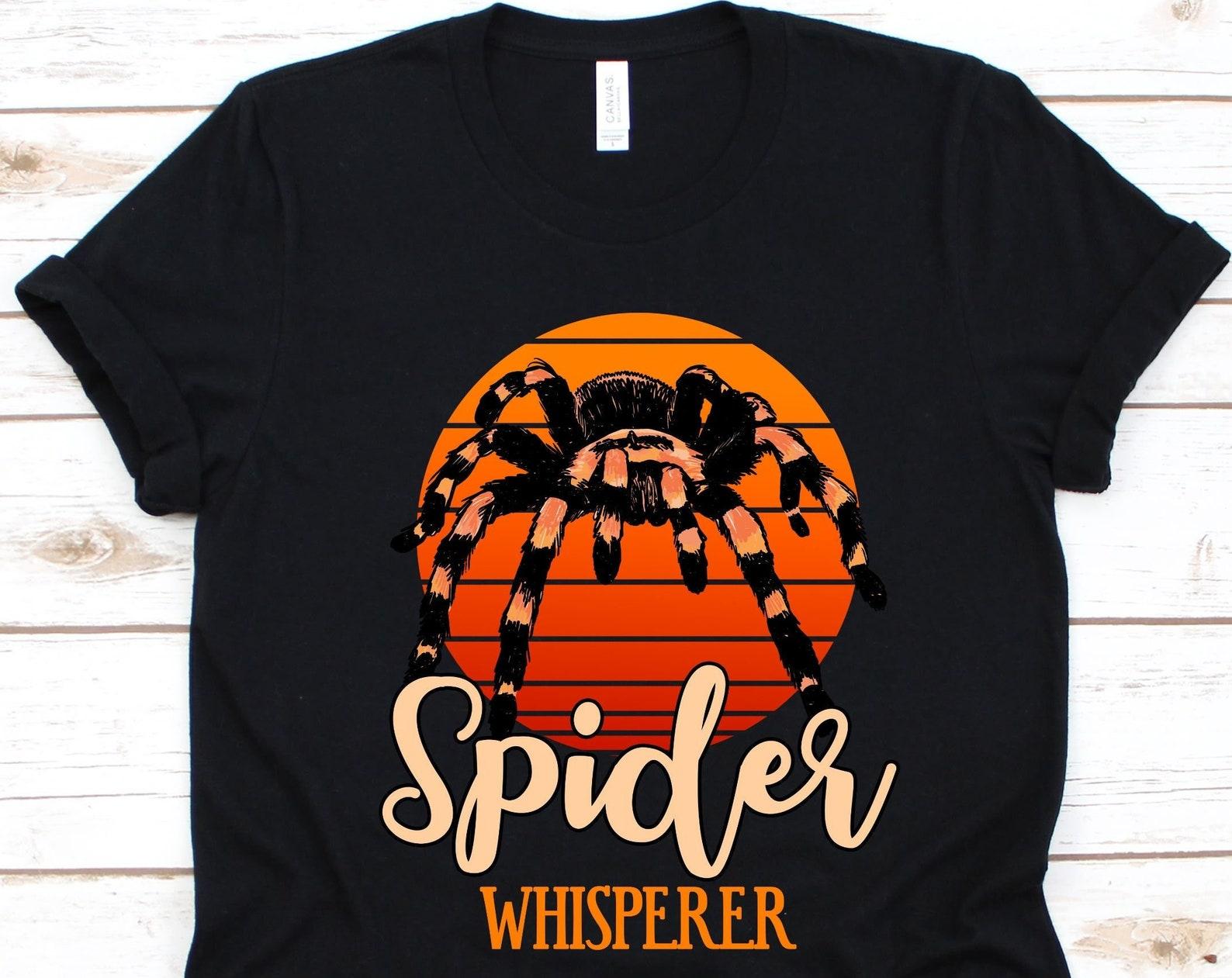 Spider Whisperer Shirt, Retro Tarantula Design, Tarantula Lover, Spider, Arachnid, Theraphosidae, Tarantula Owners, Spider Whisperer Graphic S
