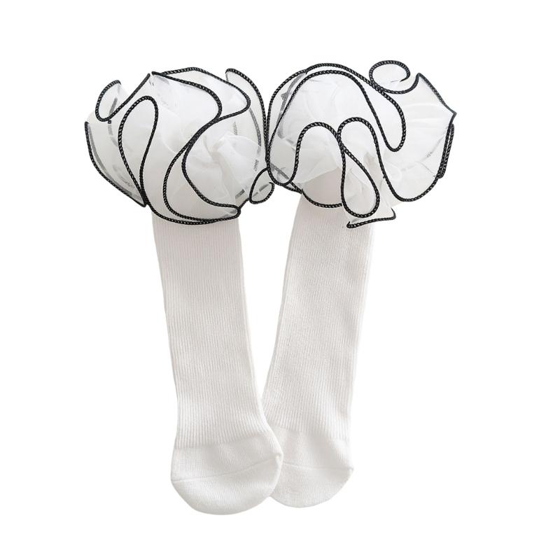 

Breathable Anime Crew Socks Elasticated Lace Border Fashion Accessories Fashion Cotton Socks For Daily Wear белый