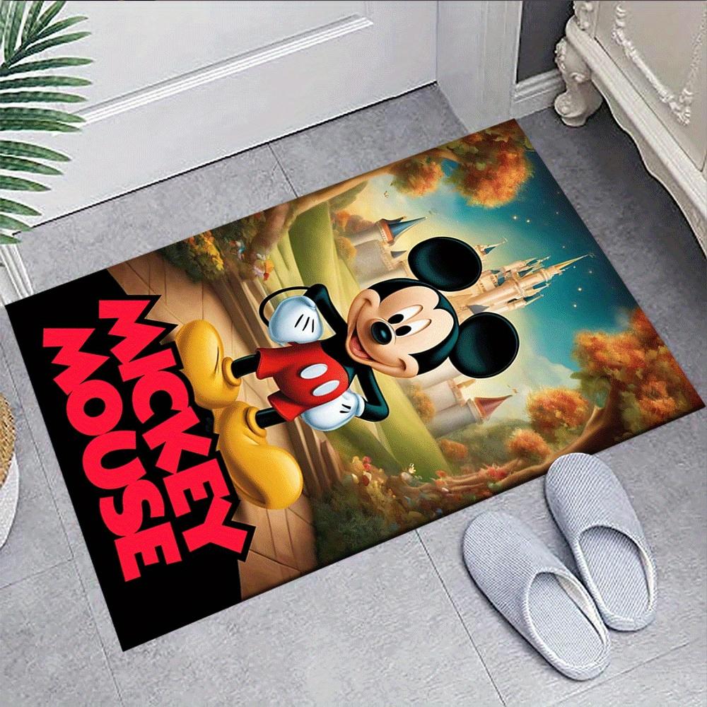 1pc Mickey Mouse Carpet Area Rug, Bedroom, and Playroom Durable, Stain-Resistant, and Easy To Clean, Living Room