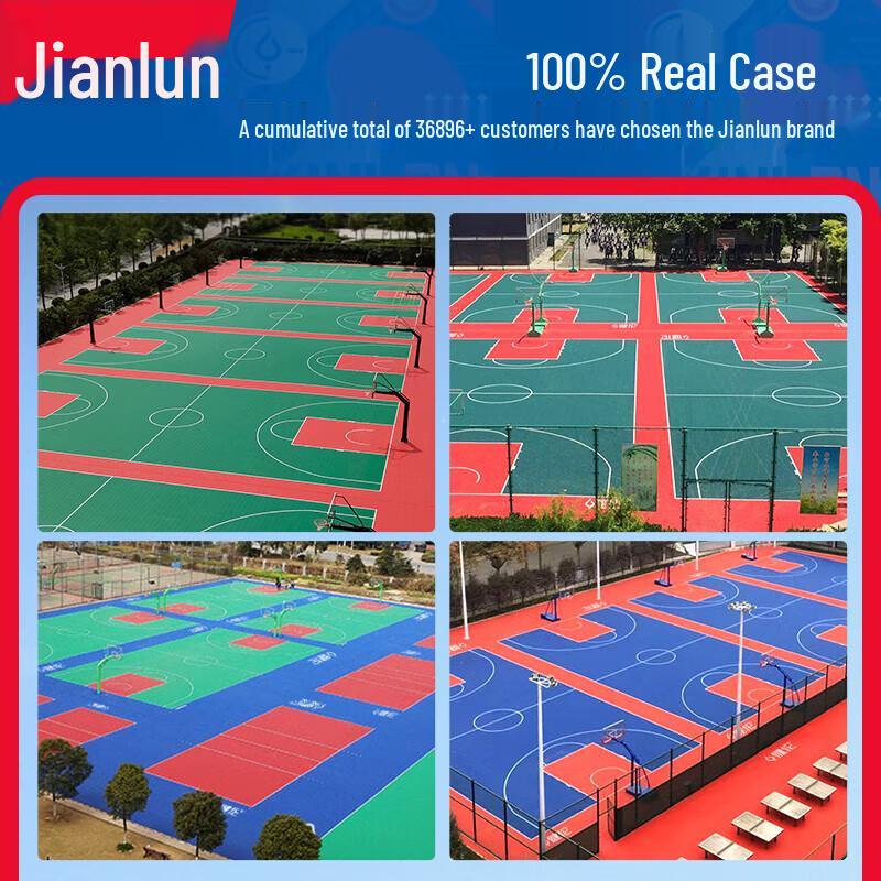 JEEANLEAN XF-A13 Multi-Sport Interlocking PP Court Tile