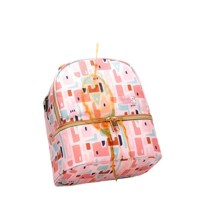 Portable Double Layer Cooler Keep Lunch Bag Thermal Insulated Picnic Food BentoTote Container Fresh-Keeping Mommy Bags for Women