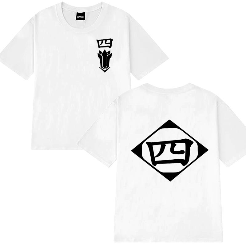 2025 Hot Sale Anime Cotton Harajuku T Shirt Men Women Bleach Cosplay Short Sleeve T-shirts Unisex Zaraki Kenpachi Cotton Tops