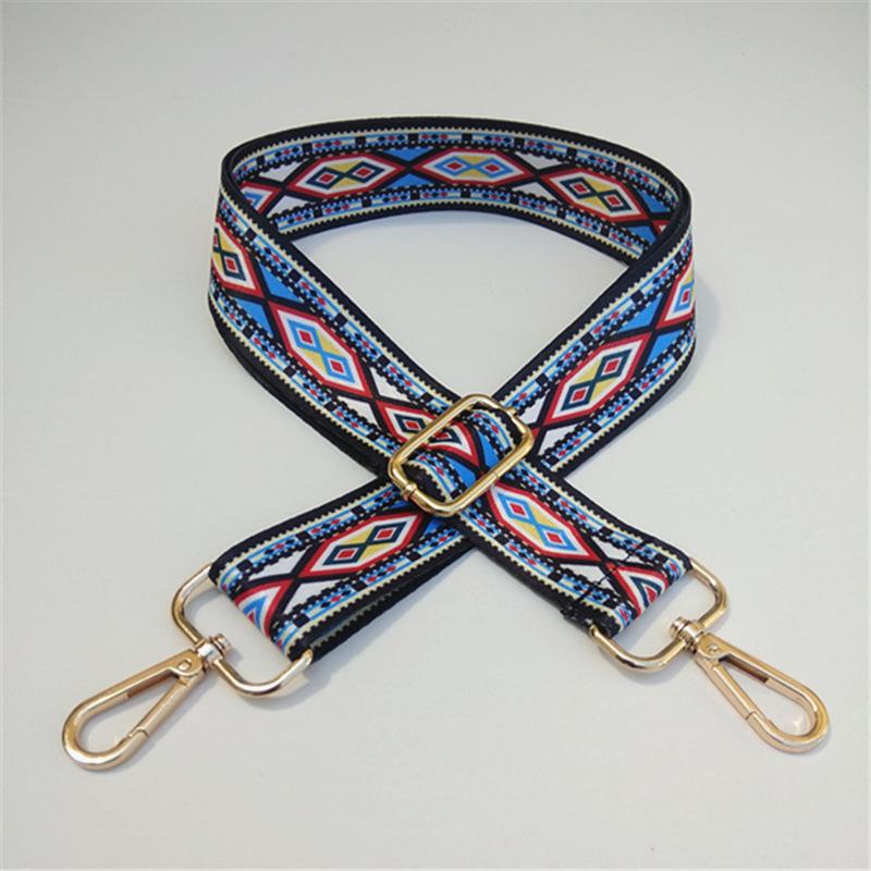 

Универсальный Регулируемый Плечевой Ремень Для Женской Сумки С Этническим Цветным Ремешком; Широкий ремень для ношения через плечо. One Size