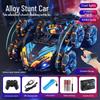 Six-Wheel Alloy Remote Control Off-Road Stunt Car with Gesture Sensing and Spray for Kids