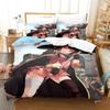 Kawaii KonoSuba Bedding Set 3D Anime Duvet Cover King Size for Adult Kids Bedroom Cartoon Girls