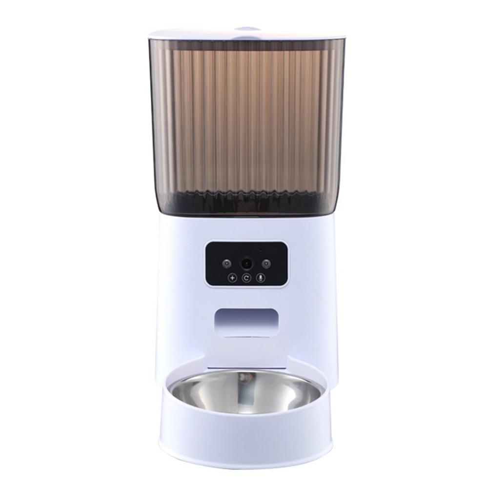 Hranitor automat pentru pisici cu control de la distanță prin WiFi, hranitor automat cu temporizator pentru pisici, distribuitor de mâncare pentru pisici pentru pisici și câini