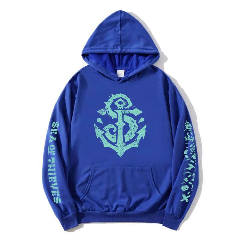 Sea of Thieves Herní Potisk Mikiny s Kapucí Dlouhý Rukáv Volné Ležérní Mikiny s Kapucí Oblečení Streetwear Unisex Grafické Topy