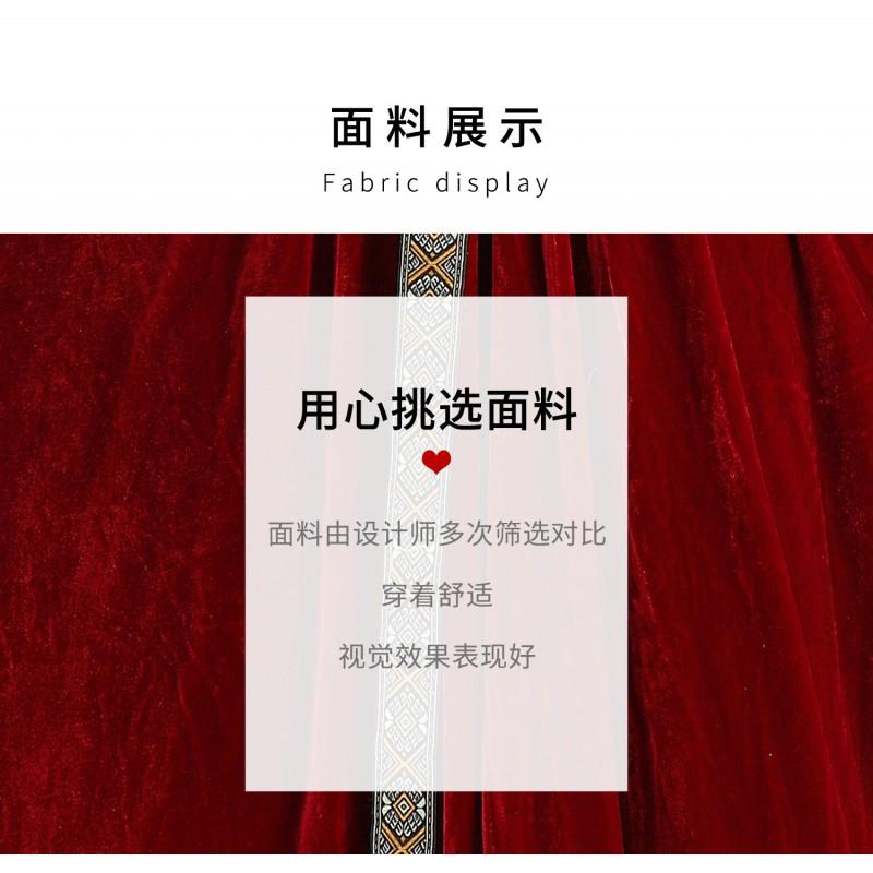 Medieval Renaissance Costume Dress Women Vintage European Peasant Farm Outfit Cosplay Stage