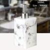 Lotion Fles 500 Ml Hars Zeep Fles Creatieve Hotel Marmer Shampoo Dispenser Pers Handdesinfecterend Fles Zeepdispenser Set