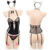 Erotic Lingerie Pussy Perspective Sexy Maid Play Uniform One-piece Pajamas Seduction Passion Suit