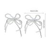 Elegant Pearl Bowknot Shoe Buckle Ornament for Jewelry Making Keychain Earrings Shoe Clip DIYs Crafts Bag Accessories