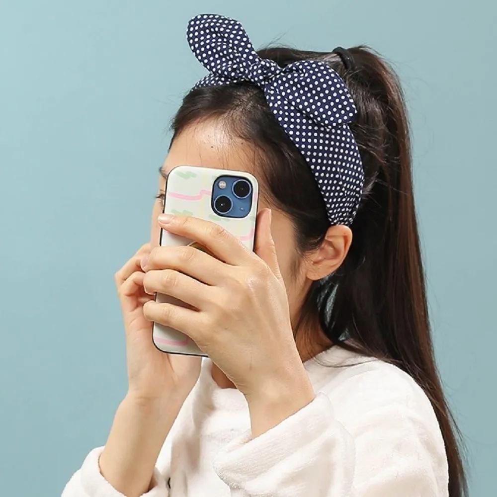 Cute women s patterned hairband ribbon headband white