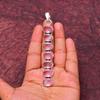 Awesome Pink Kunzite Gemstone Pendant: 925 Sterling Silver Handmade Pendant Necklace Jewelry