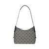 T Monogram Classic Jacquard Leather Trim Fabric Hand Shoulder Bag Women's Blue 169376-405